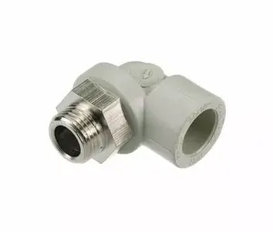 Угольник Sanitas PPR 90 градусов D25 x 1/2 дюйма с металлической резьбой
