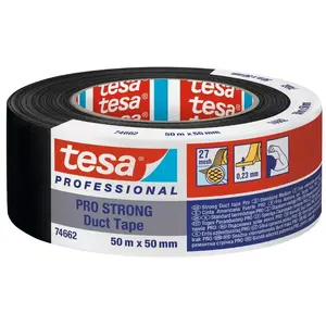 Krāsošanas maskēšanas lente TESA PRO 74662 STRONG 50 m Polietilēns Melna