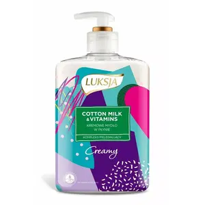 Liquid soap LUKSJA Cotton Milk Vit 500 ml — hand and body wash