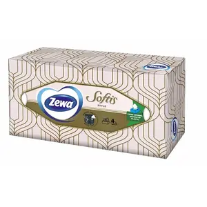 Paper napkins Zewa Softis Box 80 pcs – facial/table napkins, 3-ply, disposable tissues