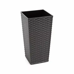 Кашпо LAMELA FINEZIJA RATTAN 576-50 D35 — горшок из ротанна, Ø35 см