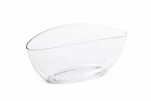 Flower pot Lamela LUNA 633 transparent for orchids, 35x15x15 cm