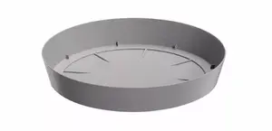 Поддон для растений пластиковый Prosperplast Lofly PPLF230 D23 H3 серый