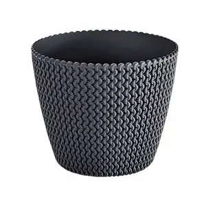 Puķupods Prosperplast Splofy DSP 160/S433 – plastmasas pods, Ø 16 cm, antracīts
