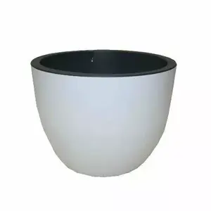 Flower Pot FORM_PLASTIC MUNA D30 model 3300-011+059 — round plastic plant pot D30