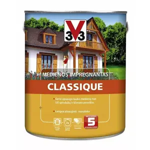 Пропитка для древесины V33 Classique — бесцветная (прозрачная) защита дерева