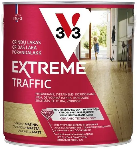 V33 MATTED floor varnish colourless 2.5 L Photo 2
