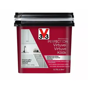 Краска V33 PAINT KITCHEN PERF LIGHT GREY 0.75L — краска для кухни, светло-серая, 0,75 л