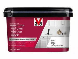Krāsa V33 Kitchen Perf White 2L — virtuves balta krāsa, 2 l