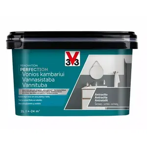 Краска V33 Bathroom Perf Антрацит 2 л — краска для ванной, антрацит, 2 л