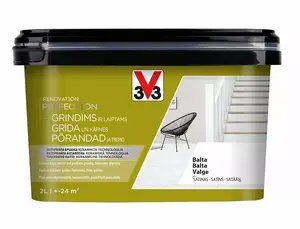 Краска V33 Floor Perf White 2L — краска для пола, белая, 2 л