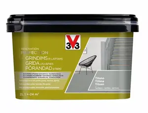 Краска для пола V33 PAINT FLOOR PERF TITAN 2L — интерьерное напольное покрытие, 2 л