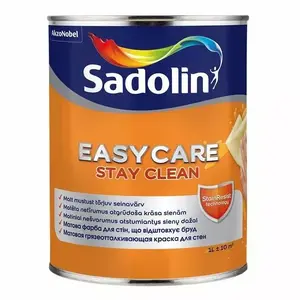 Краска для стен Sadolin WALL PAINT EASYCARE BW 1L — белая, 1 л