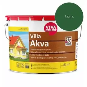 Краска фасадная VIVACOLOR Villa Akva Green 9 л (водно-дисперсионная наружная)