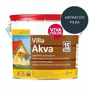 Фасадная краска VIVACOLOR Villa Akva серый RAL 7016 2,7 л