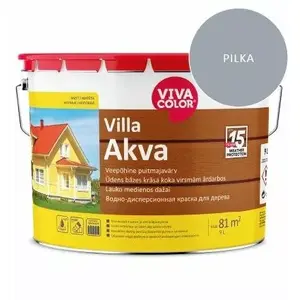 Фасадная краска VIVACOLOR Villa Akva L Серый 7040 — 9 л