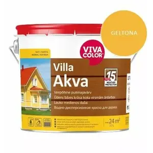 Exterior facade paint VIVACOLOR Villa Akva Yellow 502X, 2.7 L