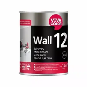 Краска для стен VIVACOLOR PAINT WALL 12 A 0.9L — интерьерная, 0.9 л