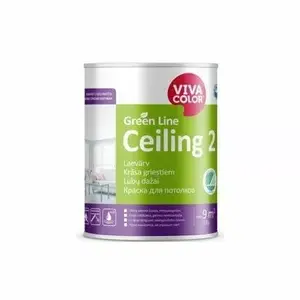 Краска для потолков VIVACOLOR PAINT GREEN LINE CEILING 2 A 0,9L