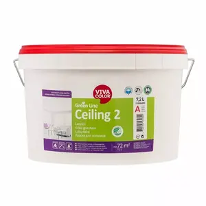 Краска для потолка VIVACOLOR PAINT GREEN LINE CEILING 2 A 7,2 л