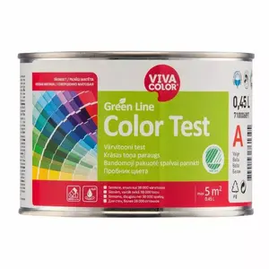 Краска VIVACOLOR PAINT GREEN LINE WALL 4 A 0,45L водно-дисперсионная для стен, 0,45 л