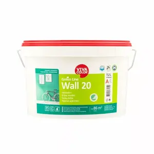 Краска VIVACOLOR PAINT GREEN LINE WALL 20 A 7,2L — интерьерная для стен, 7,2 л