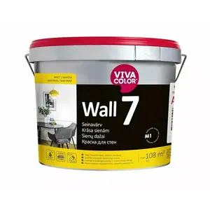 Краска для стен VIVACOLOR PAINT WALL 7 C 0.9L — интерьерная краска, 0.9 л