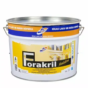 Фасадная краска RILAK FORAKRIL A 9L — акриловая для наружных работ, 9 л