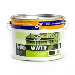 Paint RILAK AKVATOP BLACK 9L — water-based black paint, 9 L