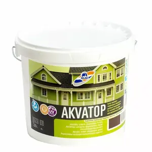 Краска RILAK AKVATOP темно-коричневая 3.6 л водно-дисперсионная для интерьера/экстерьера
