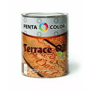 Terases eļļa PENTACOLOR OIL FOR TERRACE WITH TUNG - koksnes aizsardzības eļļa, dēļu apstrāde