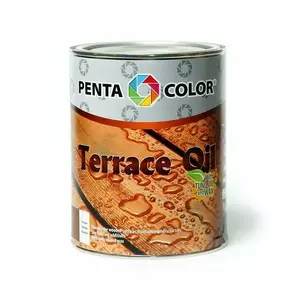 Terases eļļa PENTACOLOR OIL FOR TERRACE WITH TUNG — koksnes aizsardzība, ūdeni atgrūdoša