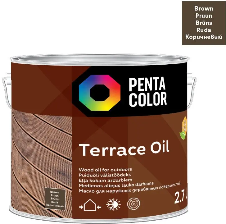 Pentacolor OIL FOR TERRACE WITH TUNG TERRACE OI — terases eļļa Photo 2