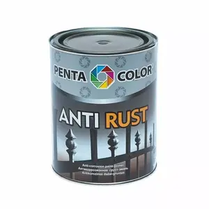 Krāsa PENTACOLOR Anticor pretrūsas melna 0,9 l — korozijas aizsardzība metālam