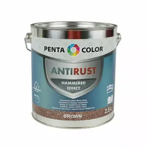 Paint Pentacolor Antirust Hammered Brown 2.5L – rust‑inhibiting metal paint