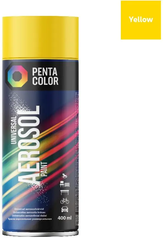 PENTACOLOR Penta Yellow spray paint 400 ml R-1023 Photo 2
