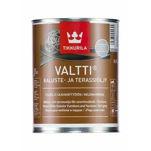 Лак для мебели и террас TIKKURILA VALTTI Furniture and Decking Grey 0,9 л