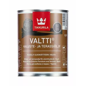 Krāsa TIKKURILA VALTTI Furniture and Decking melna 0,9 l