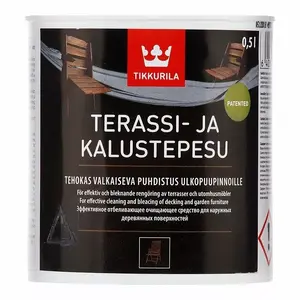 Очиститель TIKKURILA TERRASSI-JA KALUSTEPESU 0.5L — средство для террас и мебели 0,5 л