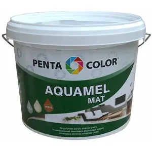 Краска Pentacolor Aquamel черная 3 кг, матовая водно-дисперсионная