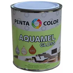 Krāsa Pentacolor Aquamel White spīdīga 0.7 kg — ūdens bāzes krāsa modeļu un hobija apdarei