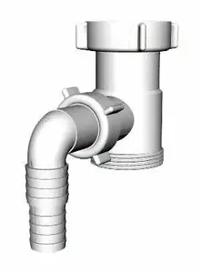 ANI PLAST M110 Washing Machine Siphon Outlet 1 1/2 inch