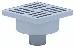 ANI_PLAST TA5210 Floor Trap with Vertical Outlet 50mm Black