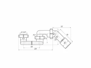 ANI PLAST E001EU Shower Tray Siphon 1 1/2 inch with 40/50 mm Outlet