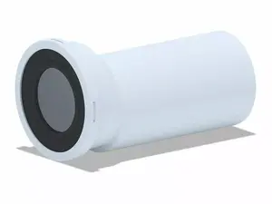 ANI PLAST WC Connection 110mm with 15mm Eccentric Offset
