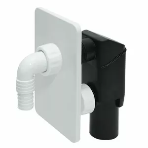 Tycner 519 Washing Machine and Dishwasher Drain Trap with Pipe, White