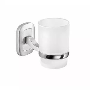 GEDY Everest EV10 Wall-Mounted Toothbrush Holder with Glass