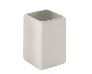 Gedy G-VERBENA VE98 Freestanding Toothbrush Holder, Ceramic, White