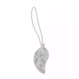 LUANCE Sonora Magnetic Curtain Tieback, MDF, White