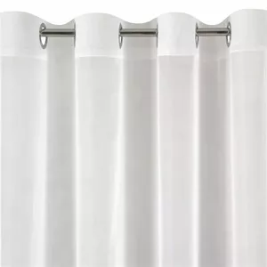 Eurofirany Lucy Curtain 140x250 cm White with Rings